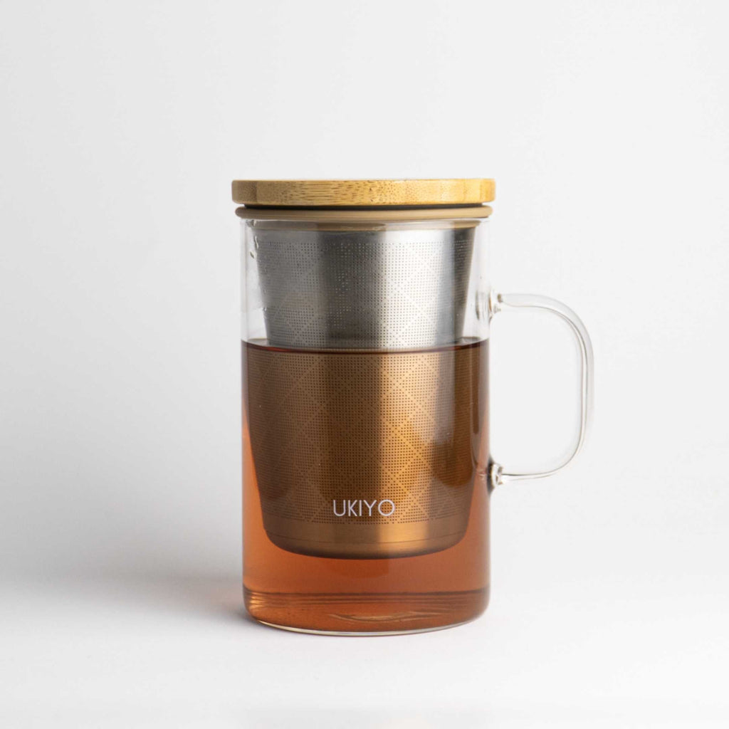 Ukiyo Wood - Glass & Stainless Steel Tea Infuser