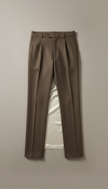 Mink Brown Italian Wool Trousers