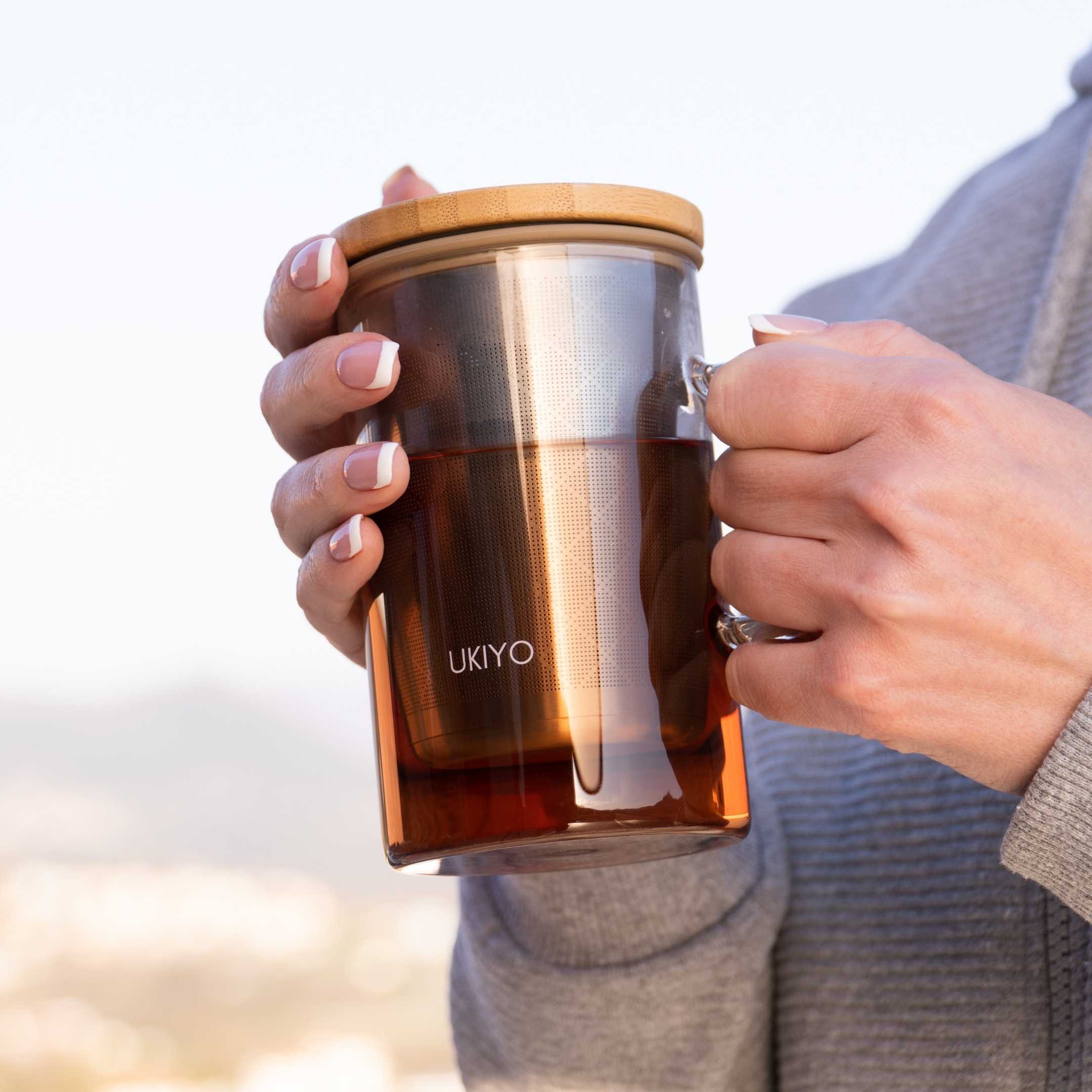 Ukiyo Wood - Glass & Stainless Steel Tea Infuser