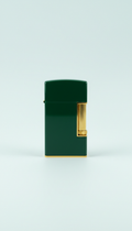 Custom cigar lighter in signature deep green