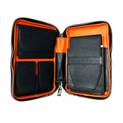 Peter James Leather Travel Case - Black