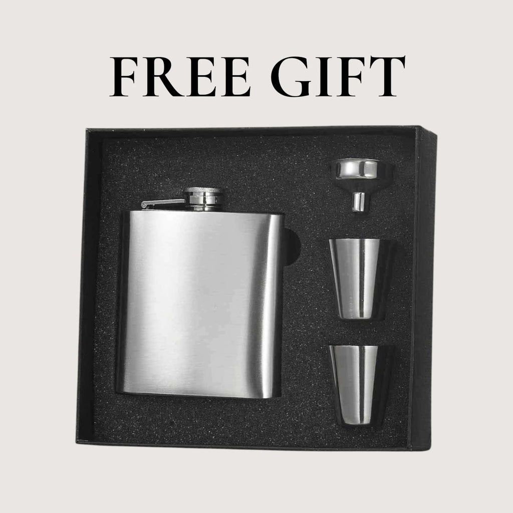 Peter James Leather Travel Case - Navy Blue