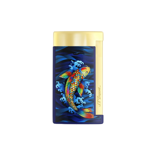 S.T. Dupont Slim 7 Koi Fish - Blue & Gold