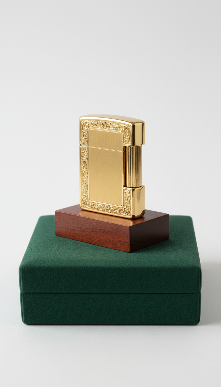 Limited edition lighter in imperial gold