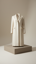 Ivory Silk Tailored Coat