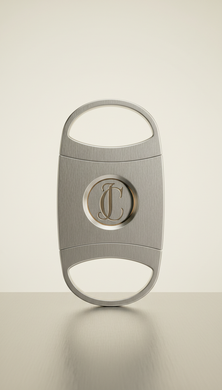 Monogrammed Brushed Metal Cutter